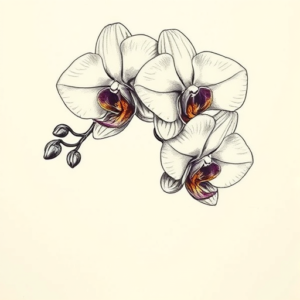 Full-View Orchid Tattoo