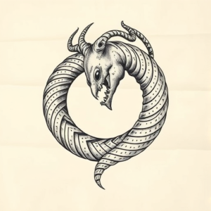 Full-View Ouroboros Tattoo