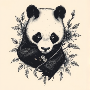 Full-View Panda Tattoo