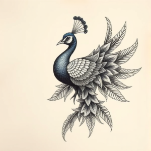 Full-View Peacock Tattoo