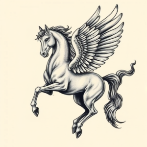 Full-View Pegasus Tattoo