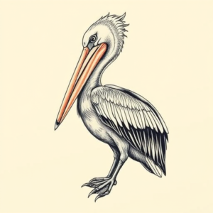 Full-View Pelican Tattoo