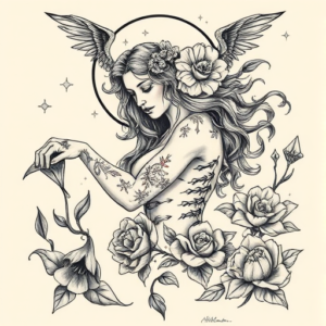 Full-View Persephone Tattoo