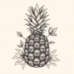 Full-View Pineapple Tattoo
