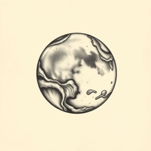 Full-View Planet Tattoo