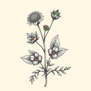 Full-View Plant Tattoo