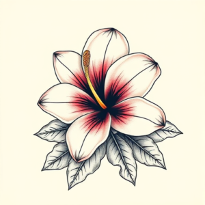 Full-View Plumeria Tattoo