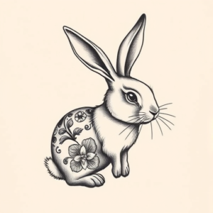 Full-View Rabbit Tattoo