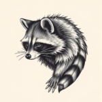 Full-View Raccoon Tattoo