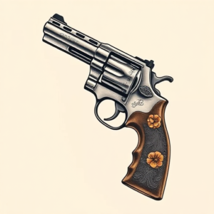 Full-View Revolver Tattoo