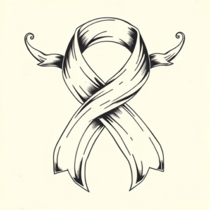 Full-View Ribbon Tattoo