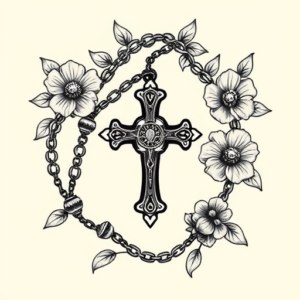 Full-View Rosary Tattoo