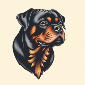 Full-View Rottweiler Tattoo