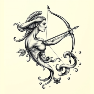 Full-View Sagittarius Tattoo