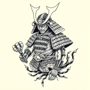 Full-View Samurai Tattoo