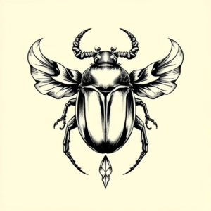 Full-View Scarab Tattoo