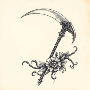 Full-View Scythe Tattoo