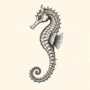 Full-View Seahorse Tattoo