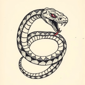 Full-View Serpent Tattoo