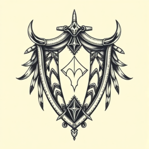 Full-View Shield Tattoo