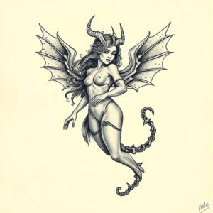Full-View Siren Tattoo