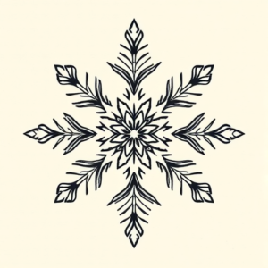 Full-View Snowflake Tattoo
