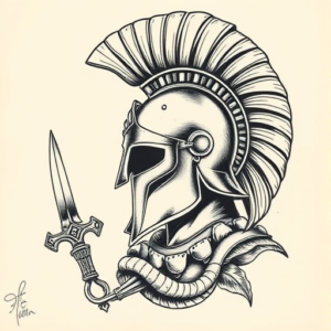 Full-View Spartan Tattoo