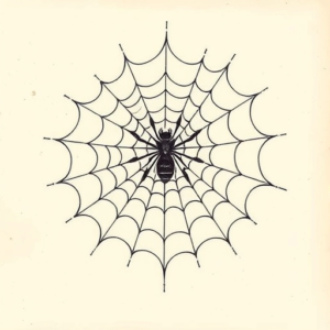 Full-View Spiderweb Tattoo