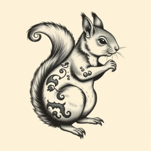 Full-View Squirrel Tattoo