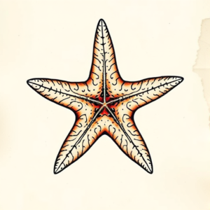 Full-View Starfish Tattoo