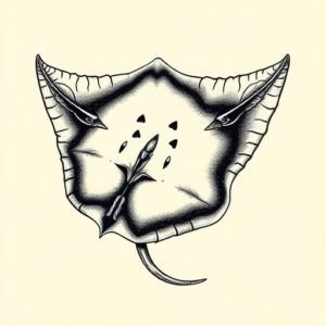 Full-View Stingray Tattoo