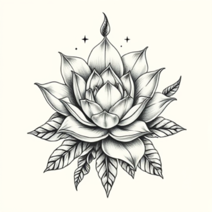 Full-View Succulent Tattoo