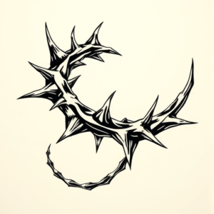 Full-View Thorn Tattoo