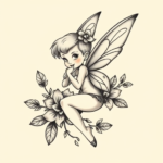 Full-View Tinkerbell Tattoo