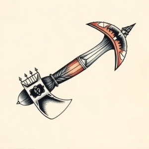Full-View Tomahawk Tattoo