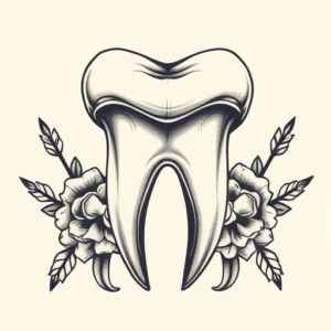 Full-View Tooth Tattoo
