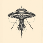 Full-View Ufo Tattoo