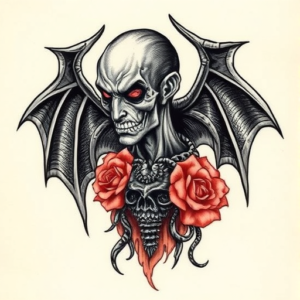 Full-View Vampire Tattoo