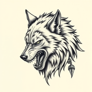 Full-View Werewolf Tattoo