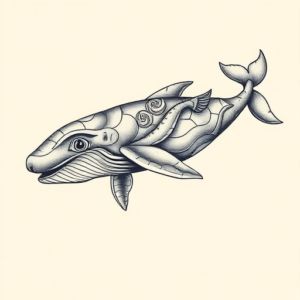 Full-View Whale Tattoo