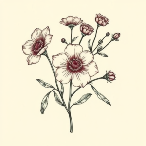 Full-View Wildflower Tattoo