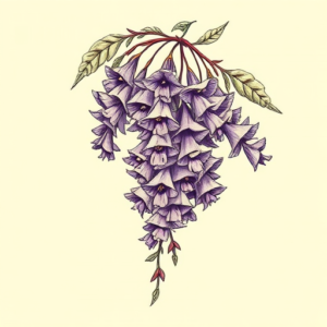 Full-View Wisteria Tattoo