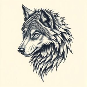 Full-View Wolf Tattoo