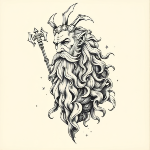 Full-View Zeus Tattoo