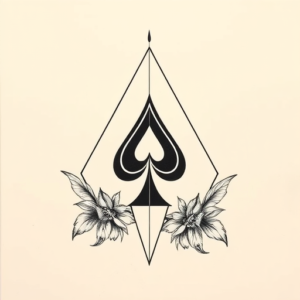 Geometric Ace Tattoo