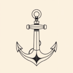 Geometric Anchor Tattoo