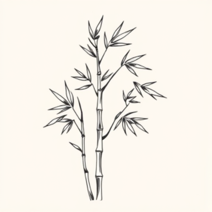 Geometric Bamboo Tattoo