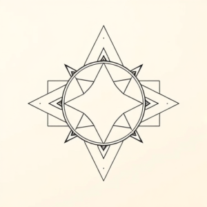 Geometric Band Tattoo