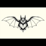 Geometric Bat Tattoo