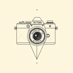 Geometric Camera Tattoo